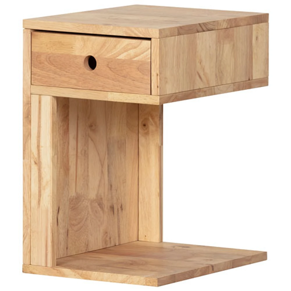 Kodali Modern Rectangular End Table - Natural Wood