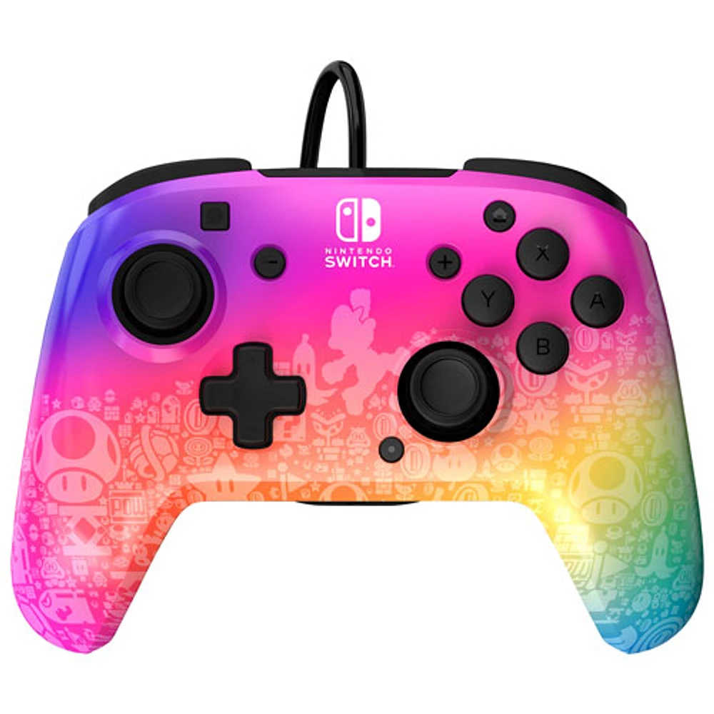 Manette avec fil REMATCH de PDP pour Switch - Spectre stellaire