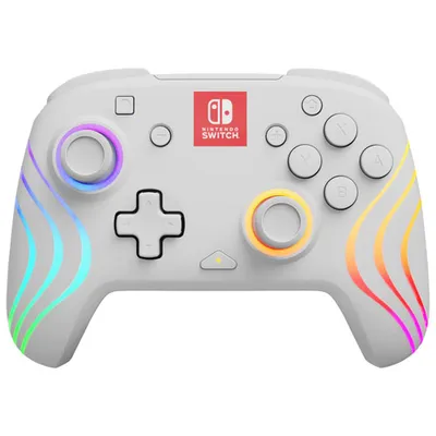 PDP Afterglow Wave Wireless Controller for Switch - White
