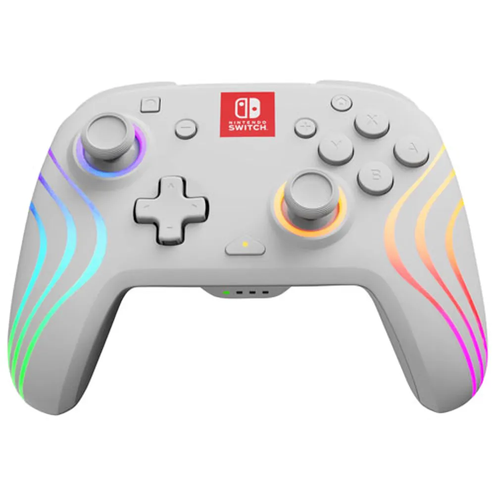 PDP Afterglow Wave Wireless Controller for Switch - White