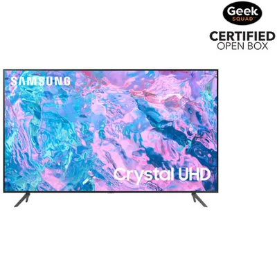 Boîte ouverte - Téléviseur intelligent Tizen HDR DEL UHD 4K de 85 po de Samsung (UN85CU7000FXZC) - 2023 - Gris titane