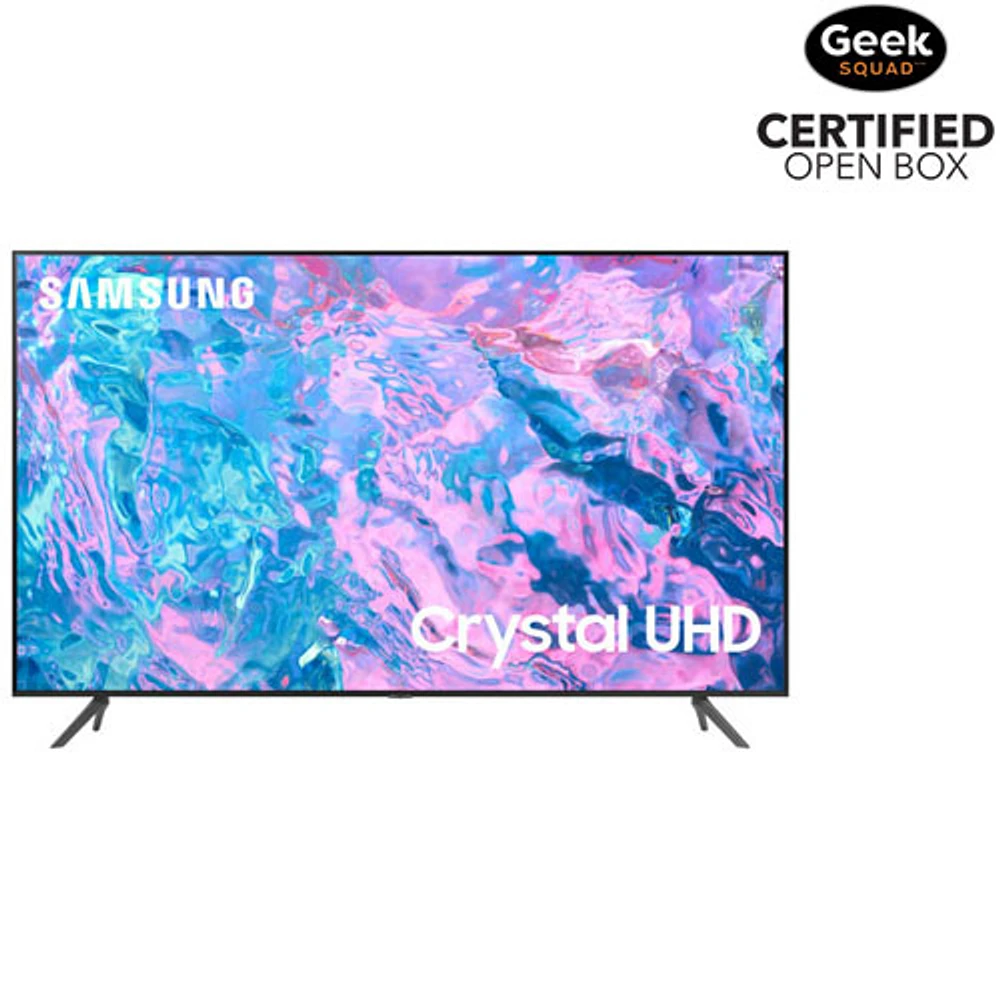 Boîte ouverte - Téléviseur intelligent Tizen HDR DEL UHD 4K de 75 po de Samsung (UN75CU7000FXZC) - 2023 - Gris titane