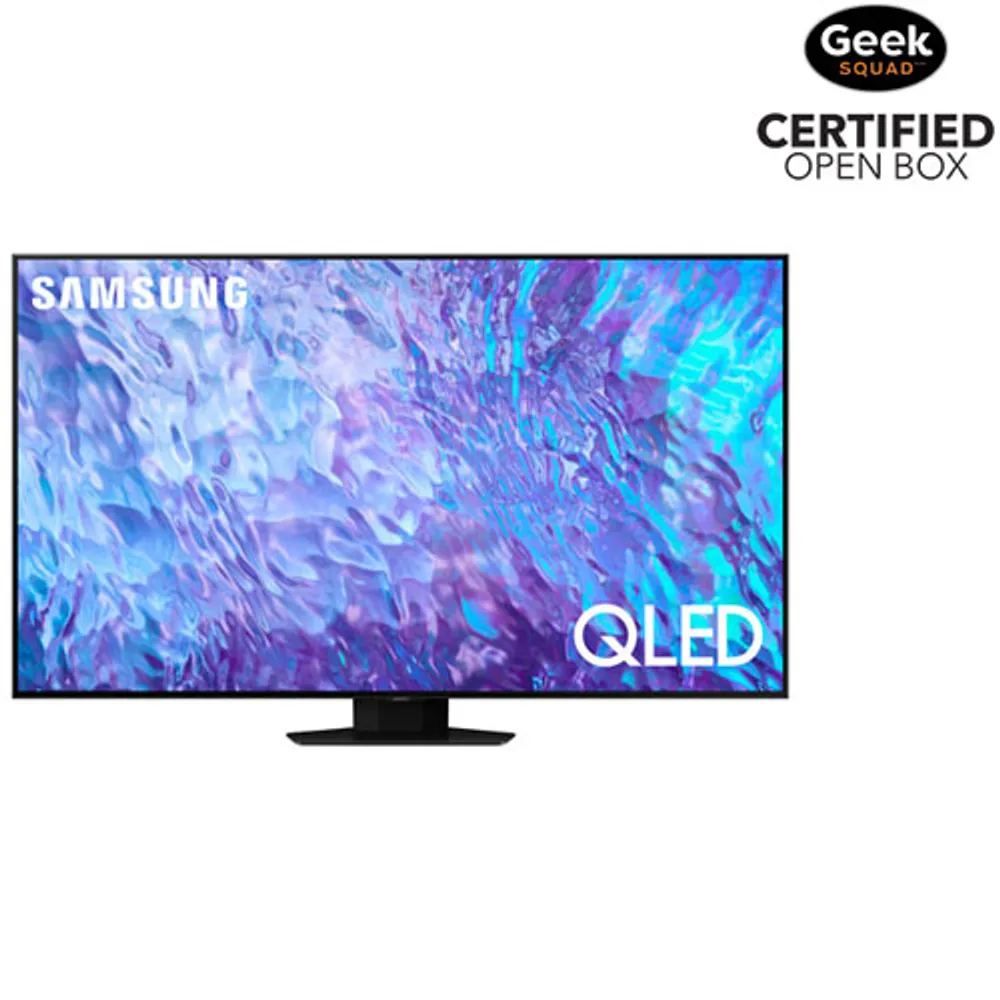 Open Box - Samsung 50" 4K UHD HDR QLED Smart TV (QN50Q80CAFXZC) - 2023 - Titan Black