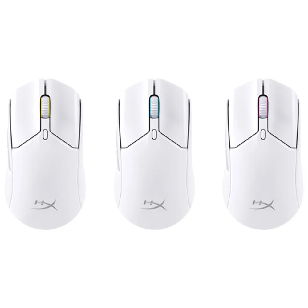 Souris de jeu sans fil de 26 000 ppp Pulsefire Haste 2 6N0A9AA de HyperX - Blanc