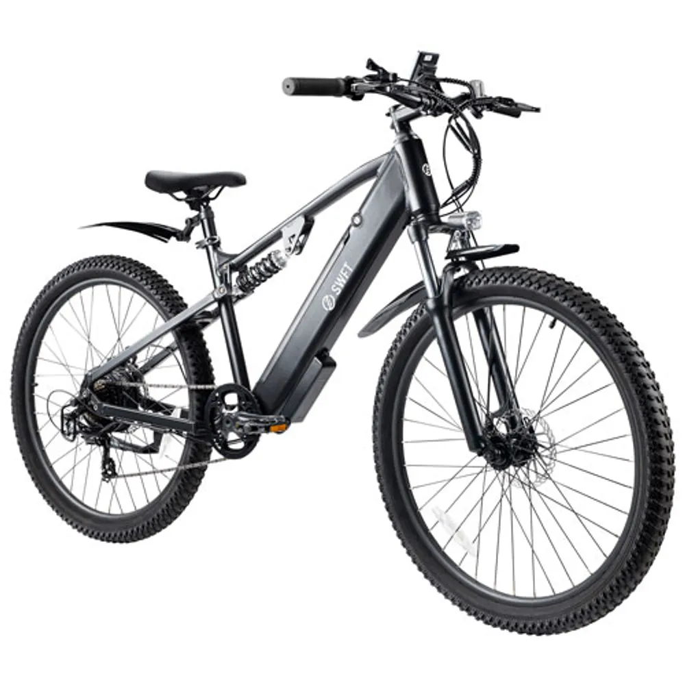 SWFT Apex Electric City Bike with up to 69km Battery Life - Black - Only at Best Buy