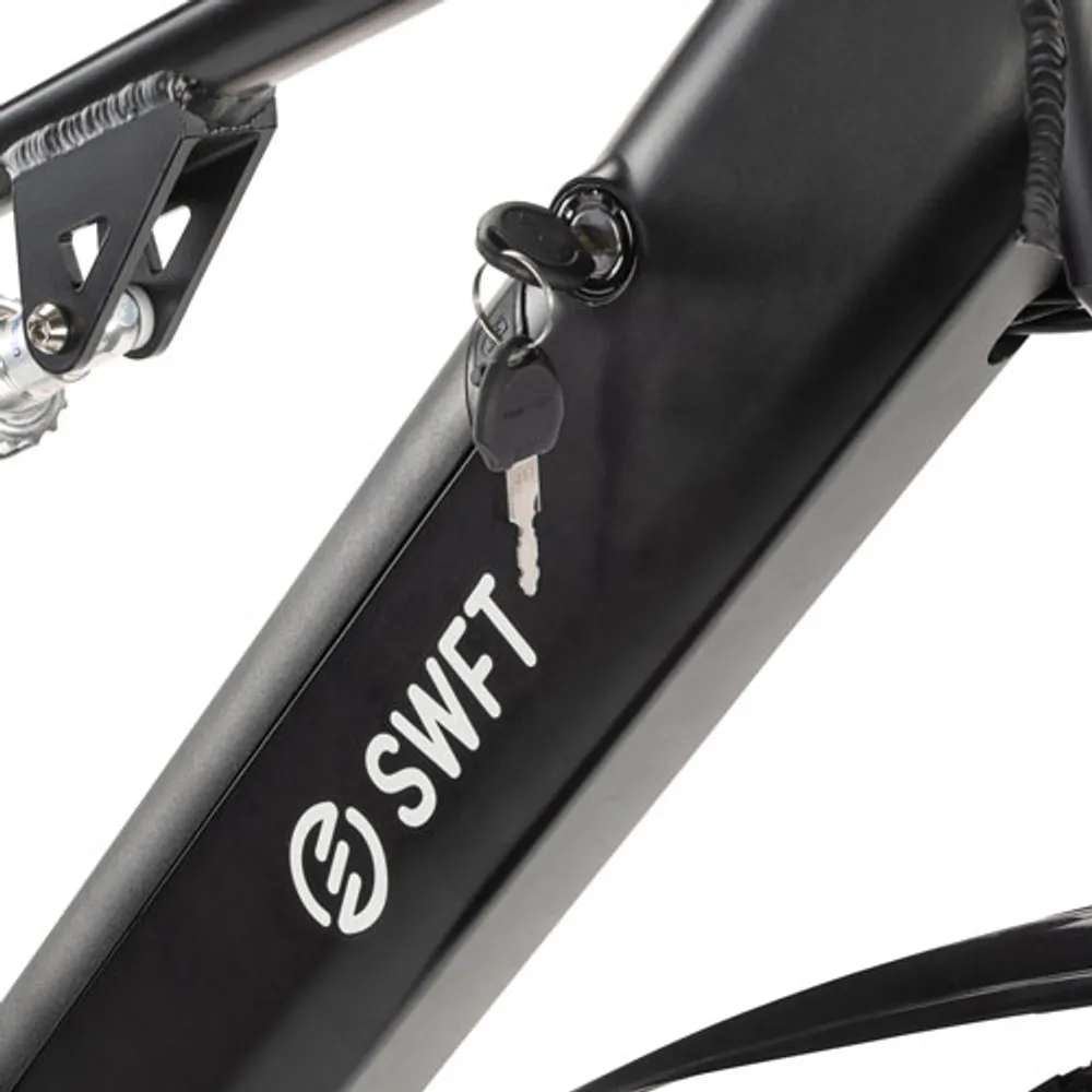 SWFT Apex Electric City Bike with up to 69km Battery Life - Black - Only at Best Buy