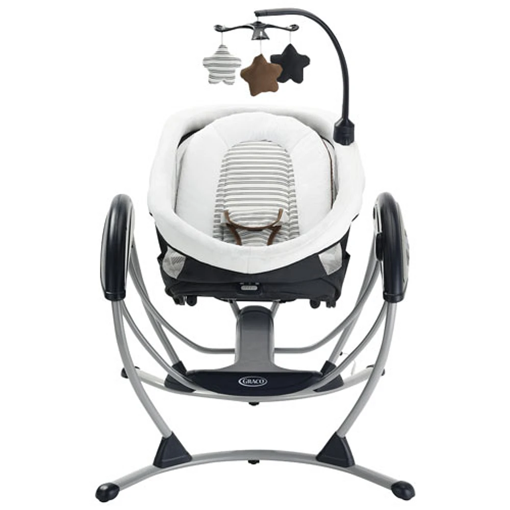 Graco DuoGlider Bouncer & Swing Combo - Navy/White/Brown