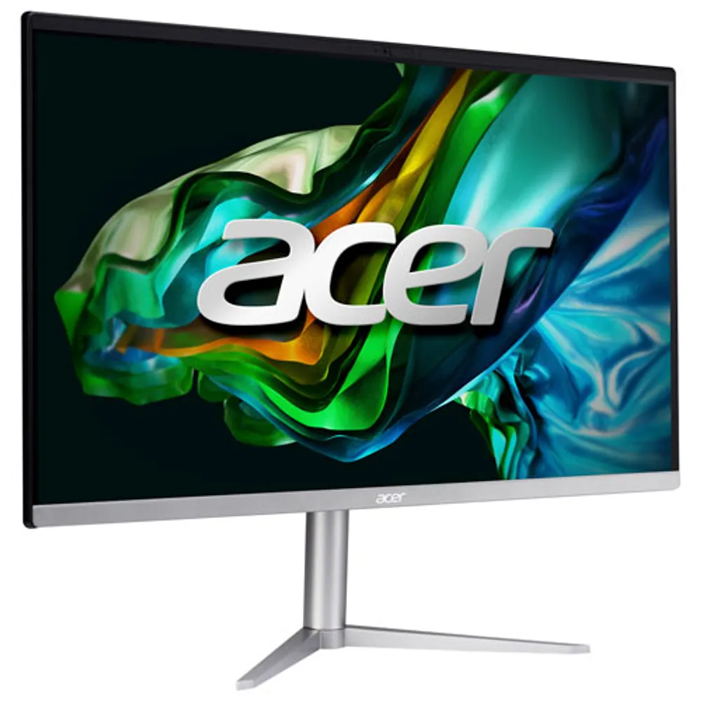 Acer Asipire C24 All-in-One PC - Black/Silver (AMD Ryzen 3 7320U/512GB SSD/8GB RAM/Windows 11)