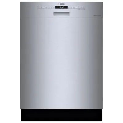 Open Box - Bosch 24" 46dB Built-In Dishwasher w/ Stainless Steel Tub & Third Rack (SHE53B75UC) - Stainless Steel - Perfect Condition