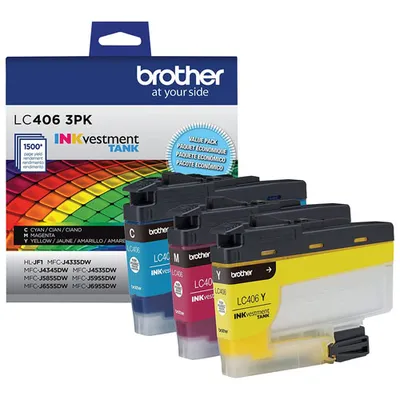 Brother Colour Ink Cartridge (LC4063PKS) - 3 Pack