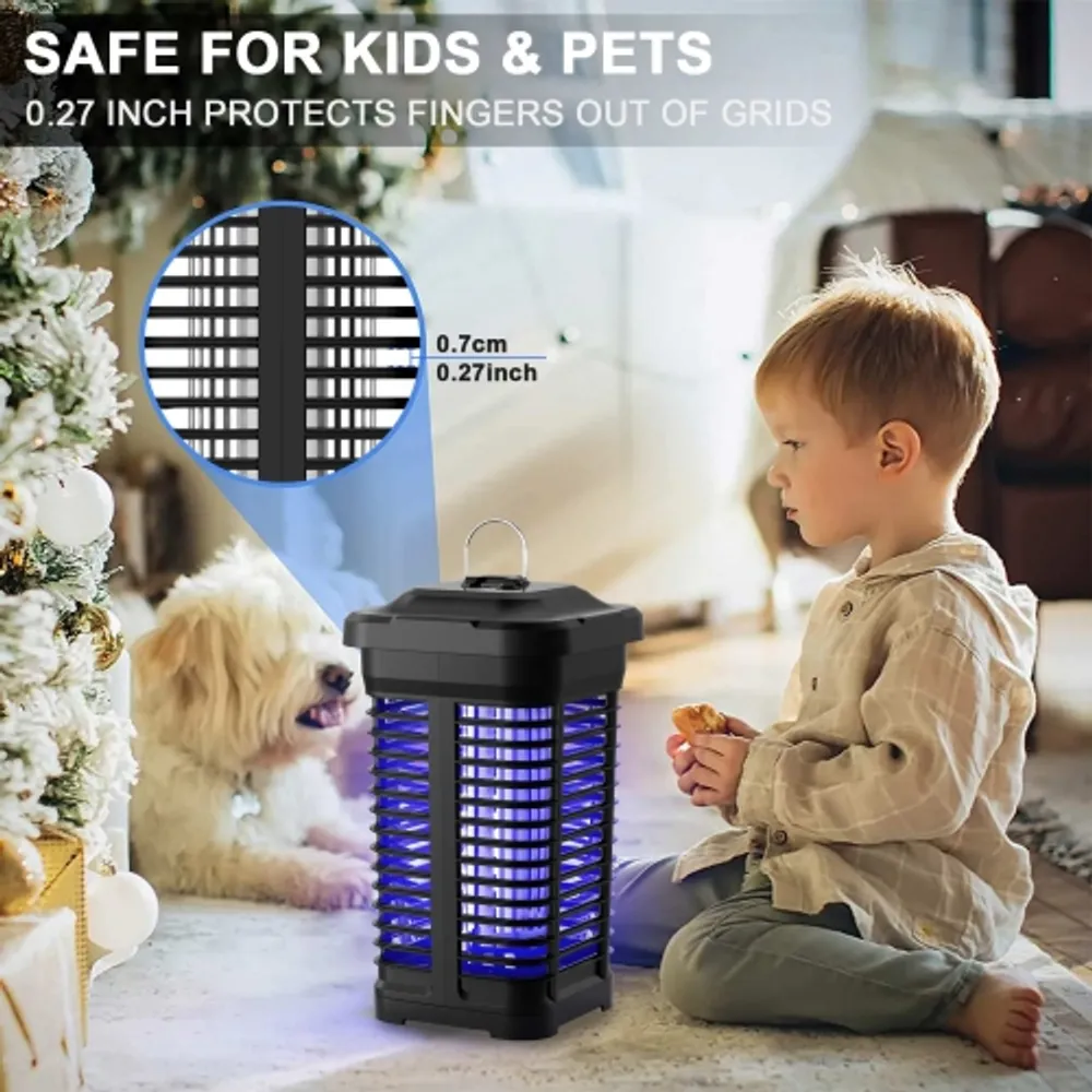 Bug Zapper with Light Sensor, Mosquito Zapper Outdoor 18W Electric Insect  Killer, Waterproof Mosquito Killer, Mosquito Repellent Outdoor, Fly Trap  for