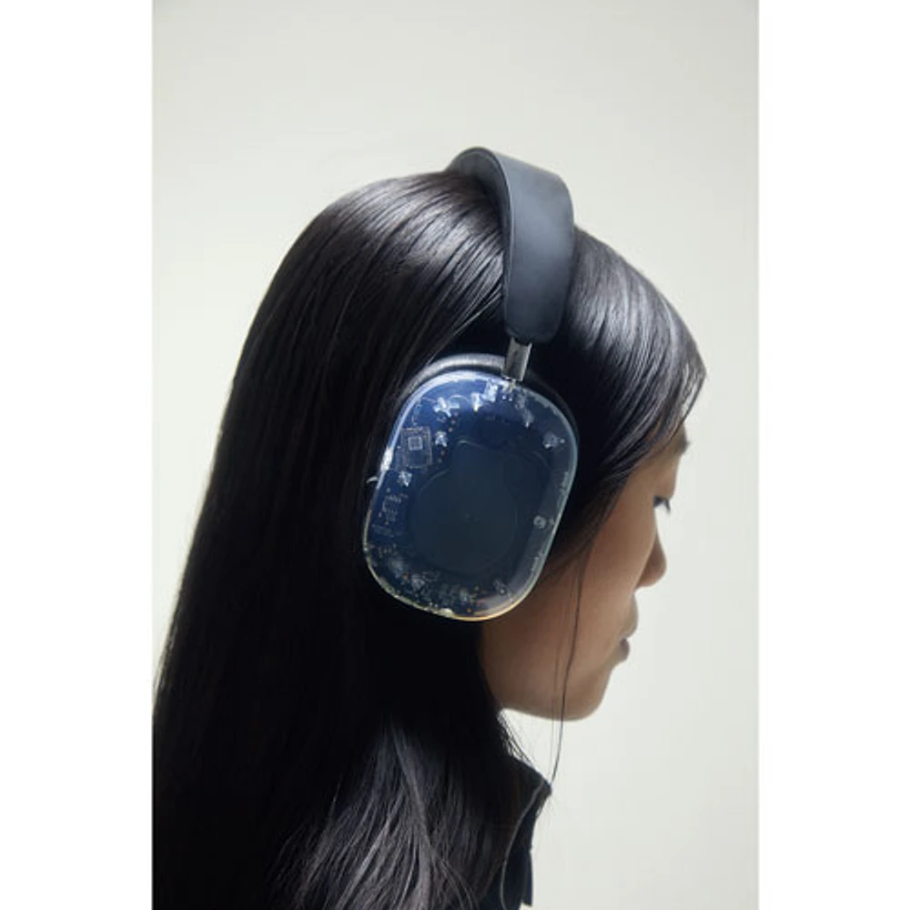 Casque d'écoute Bluetooth à suppression du bruit MONDO de Defunc - Noir/Transparent