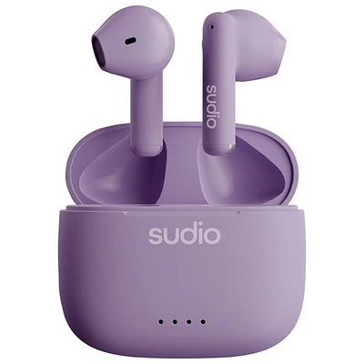 Écouteurs boutons 100 % sans fil A1 de Sudio Audio - Violet