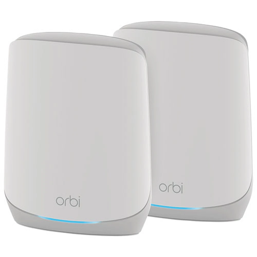 NETGEAR Orbi Tri-Band AX5400 Whole Home Mesh Wi-Fi 6 System (RBK762S-100CNS) - 2 Pack