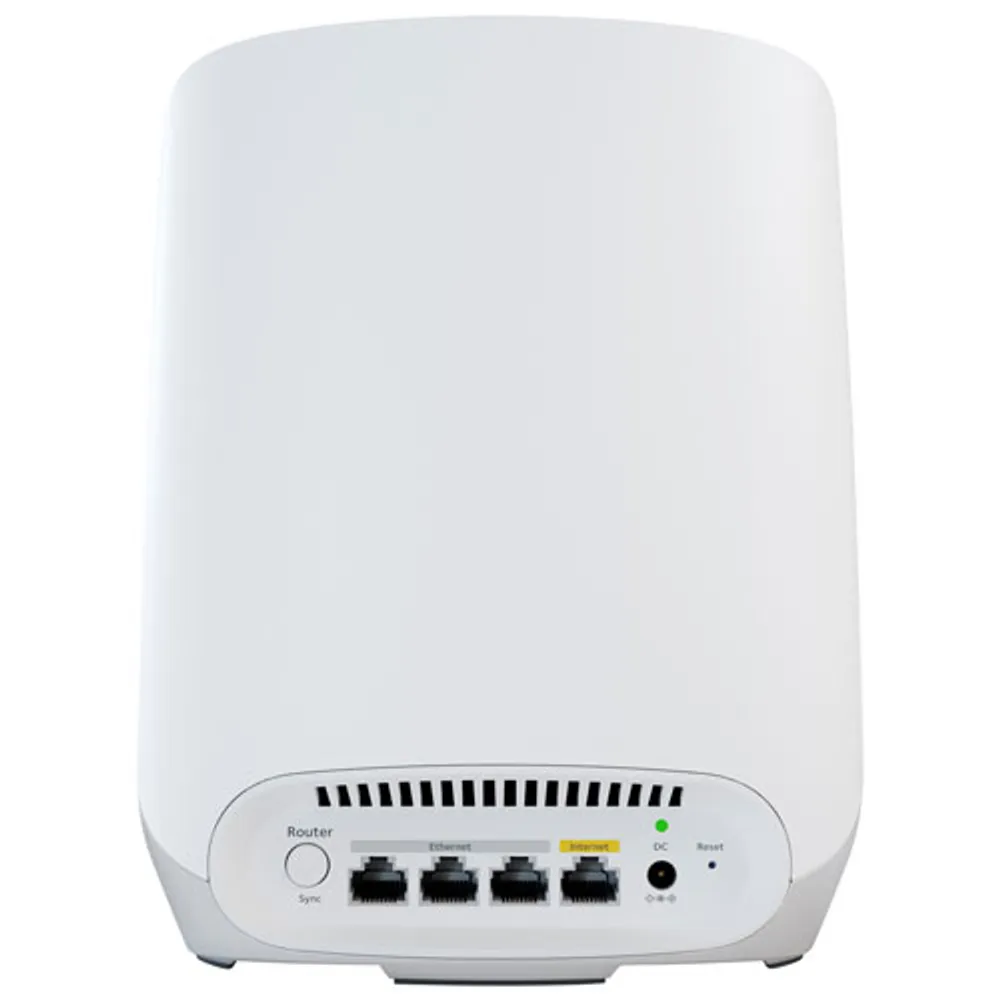 Wireless or Wi-Fi White Netgear Orbi Quad-band WiFi 6E Mesh System