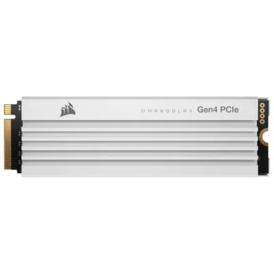 Corsair MP600 Pro LPX 2TB NVMe PCI-e (Gen 4) Internal Solid State Drive with Heatsink - Optimized for PS5 - White