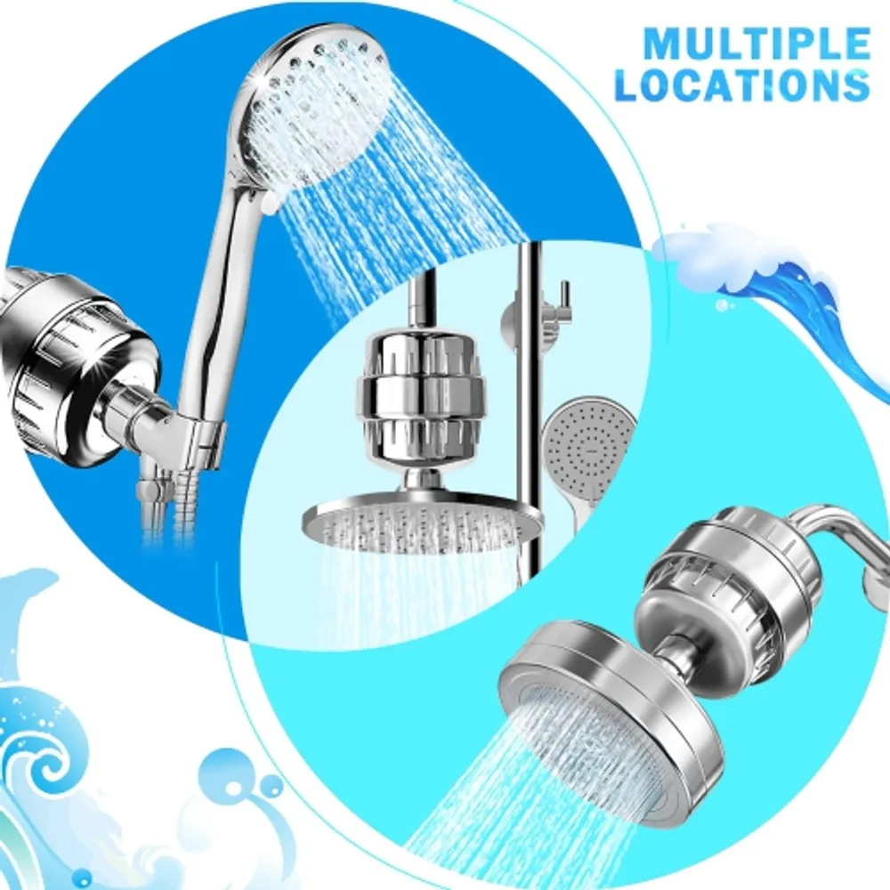 20 Stage Shower Head Water Filter For Hard Water