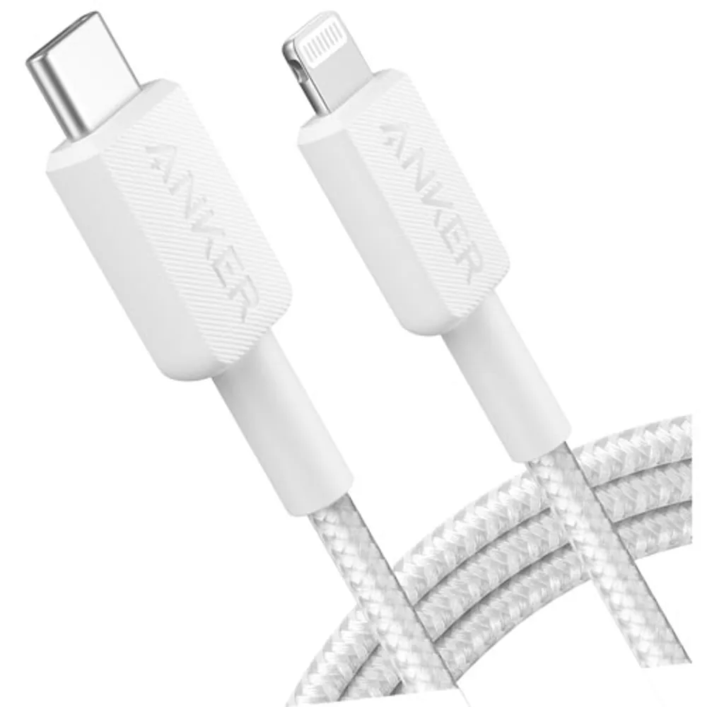 Anker 1.8m (6 ft.) USB-C to Lightning Charge Cable (A81B6H21-5) - White