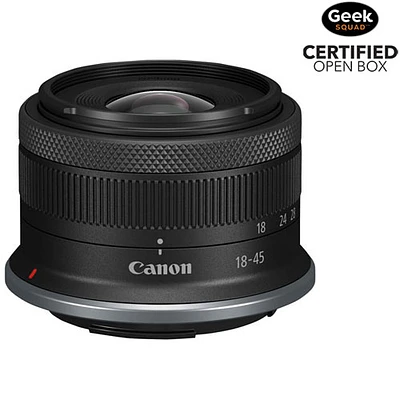 Open Box - Canon RF 18-45mm f/4.5-6.3 IS STM Lens - Black