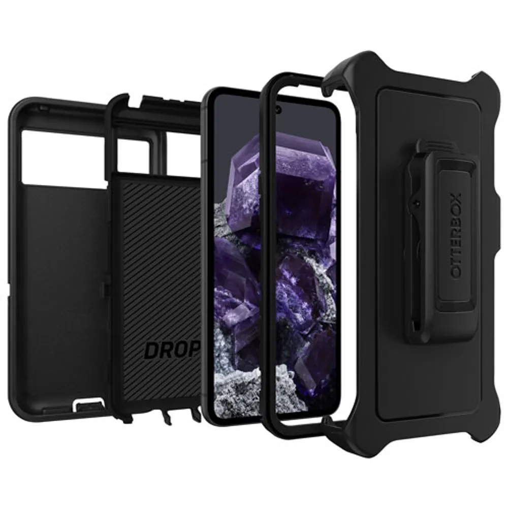 OtterBox Defender Fitted Hard Shell Case for Google Pixel 8 - Black