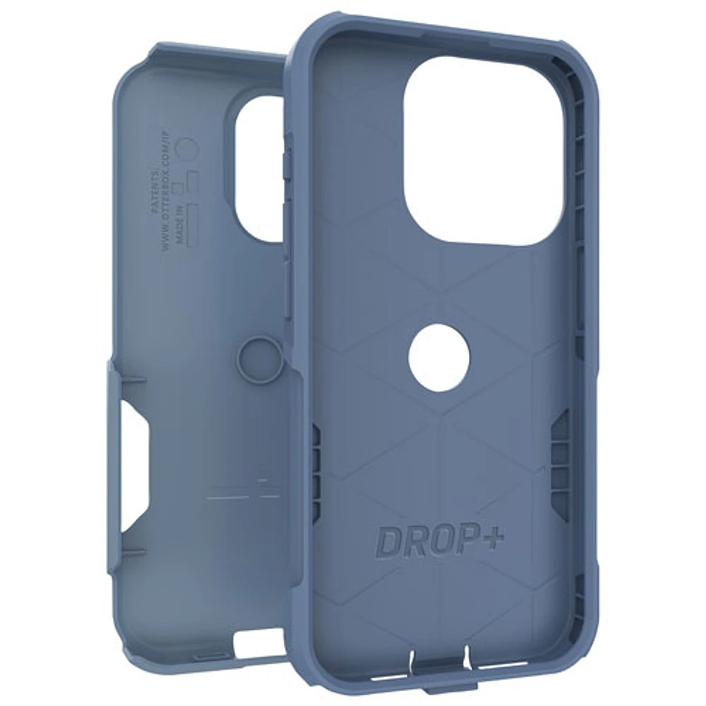 Étui rigide ajusté Commuter d'OtterBox pour iPhone 15 Pro - Bleu