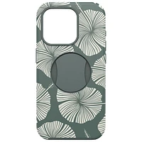 Étui rigide ajusté OtterGrip Symmetry d'OtterBox avec MagSafe pour iPhone 15 Pro - Feuille verte