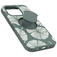 Étui rigide ajusté OtterGrip Symmetry d'OtterBox avec MagSafe pour iPhone 15 Pro - Feuille verte