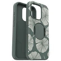 Étui rigide ajusté OtterGrip Symmetry d'OtterBox avec MagSafe pour iPhone 15 Pro - Feuille verte