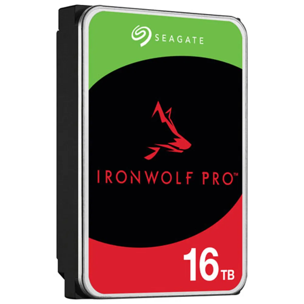 Seagate IronWolf Pro 16TB 3.5" 7200RPM SATA NAS Internal Hard Drive (ST16000NTA01)