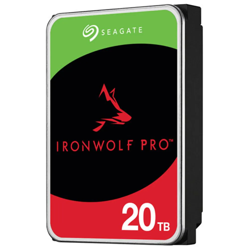 Seagate IronWolf Pro 20TB 3.5" 7200RPM SATA NAS Internal Hard Drive (ST20000NTA01)