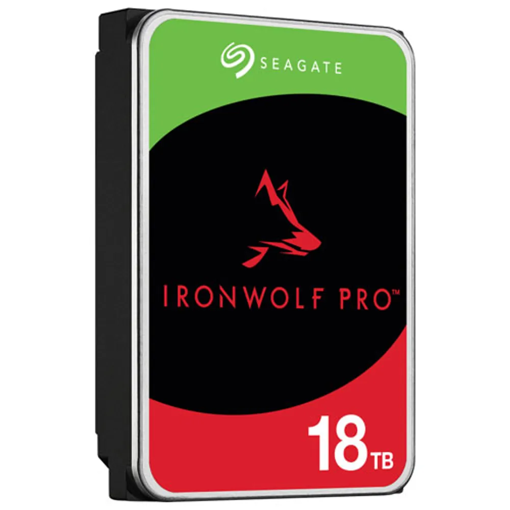 Seagate IronWolf Pro 18TB 3.5" 7200RPM SATA NAS Internal Hard Drive (ST18000NTA01)