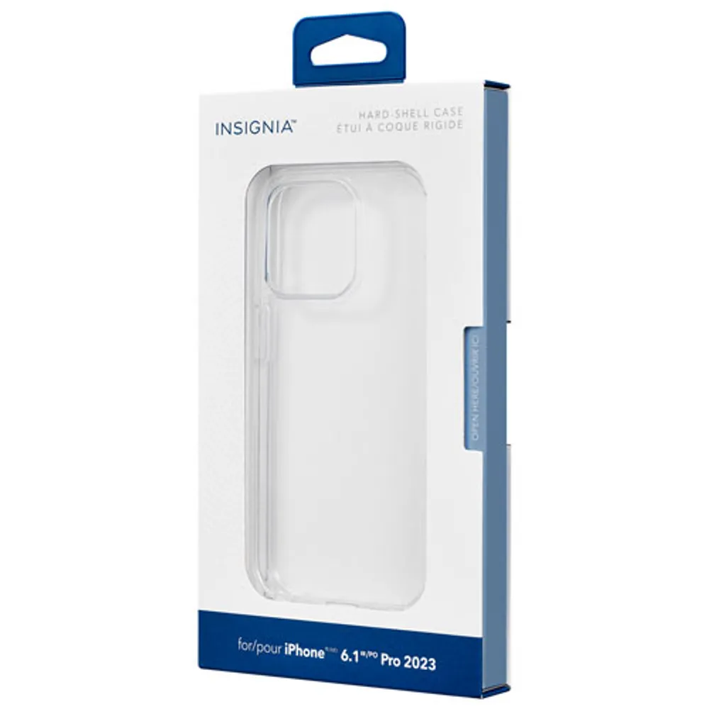 Insignia Fitted Hard Shell Case for iPhone 15 Pro - Clear