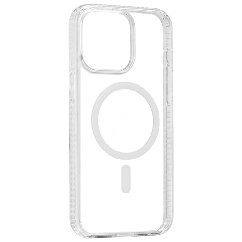 Insignia Fitted Hard Shell Case with MagSafe for iPhone 15 Pro Max - Clear