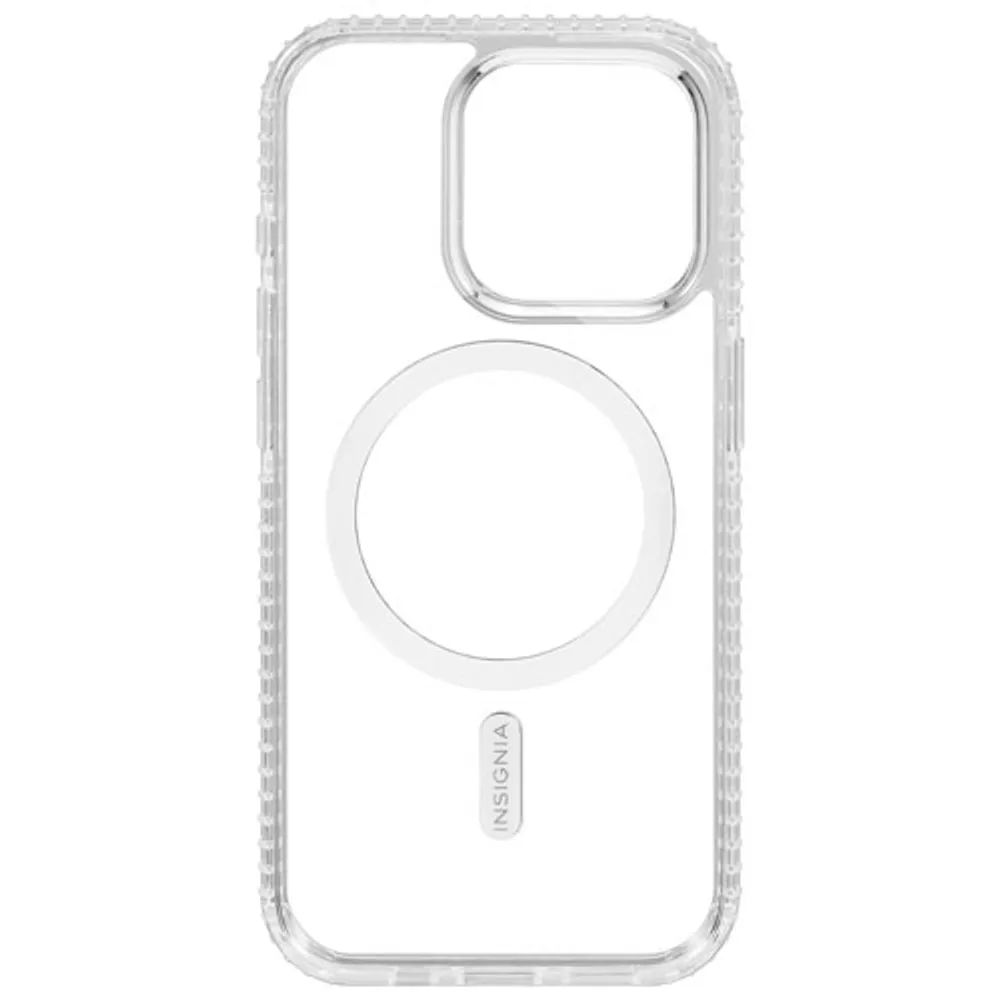 Insignia Fitted Hard Shell Case with MagSafe for iPhone 15 Pro - Clear