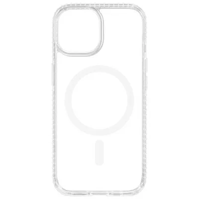 Insignia Fitted Hard Shell Case with MagSafe for iPhone 15 - Clear