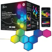 GE Cync Dynamic Effects Hexagon Light Panels - Smarter Kit - 7 Panels