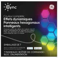 GE Cync Dynamic Effects Hexagon Light Panels - Smarter Kit - 7 Panels