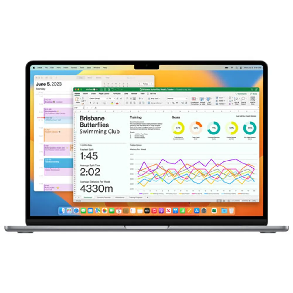 Apple MacBook Air 15" w/ Touch ID (2023) - Space Grey (Apple M2 Chip / 256GB SSD / 8GB RAM