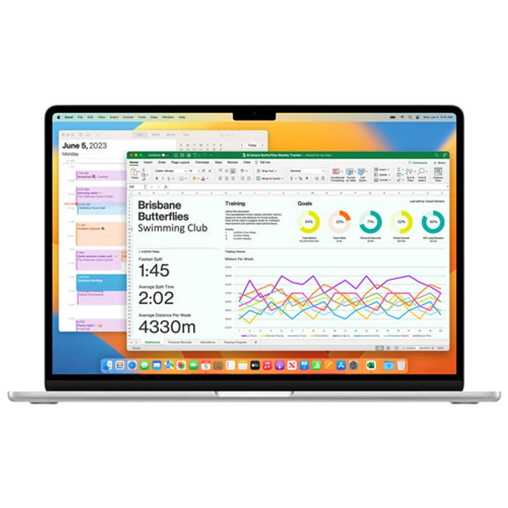 Apple MacBook Air 15" w/ Touch ID (2023) - Silver (Apple M2 Chip / 256GB SSD / 8GB RAM) - English