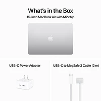 Apple MacBook Air 15" w/ Touch ID (2023) - Silver (Apple M2 Chip / 256GB SSD / 8GB RAM) - English