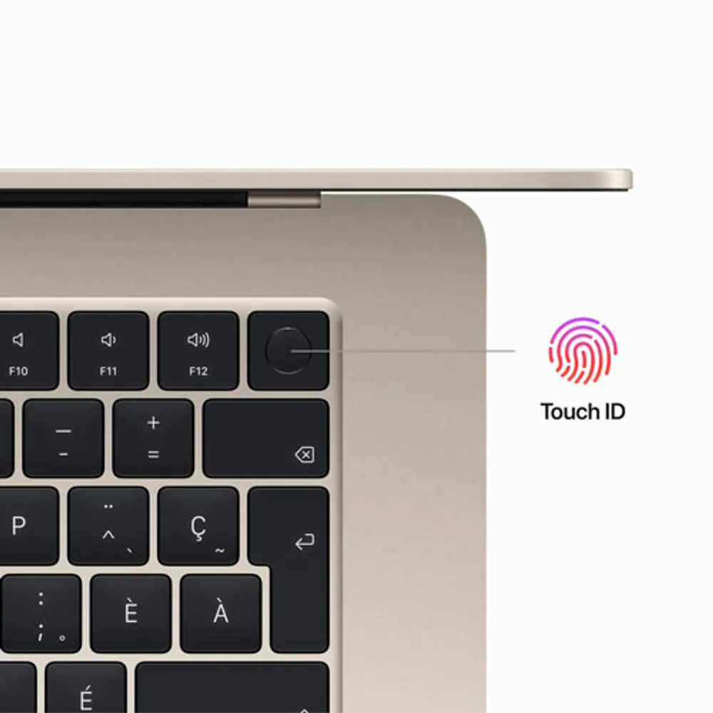 Apple MacBook Air 15" w/ Touch ID (2023) - Starlight (Apple M2 Chip / 256GB SSD / 8GB RAM