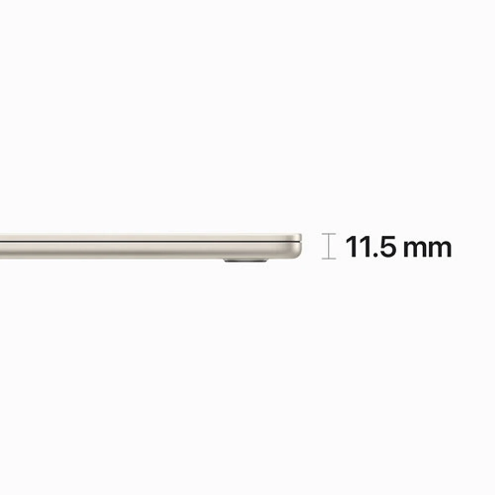 Apple MacBook Air 15" w/ Touch ID (2023) - Starlight (Apple M2 Chip / 256GB SSD / 8GB RAM) - English