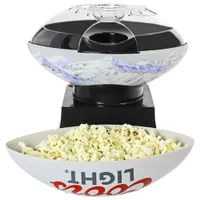 Coors Light Hot Air Popcorn Maker with Football Serving Bowl