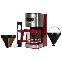 Kenmore Aroma Control Automatic Drip Coffee Maker - 12-Cup - Red/Stainless