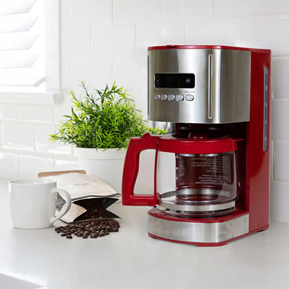 Kenmore Aroma Control Automatic Drip Coffee Maker - 12-Cup - Red/Stainless