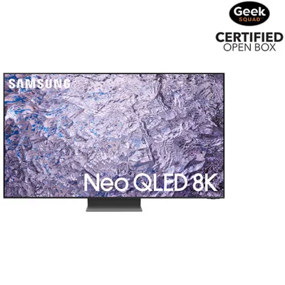 Open Box - Samsung 85" 8K UHD HDR Neo QLED Tizen Smart TV (QN85QN800CFXZC) - 2023 - Titan Black
