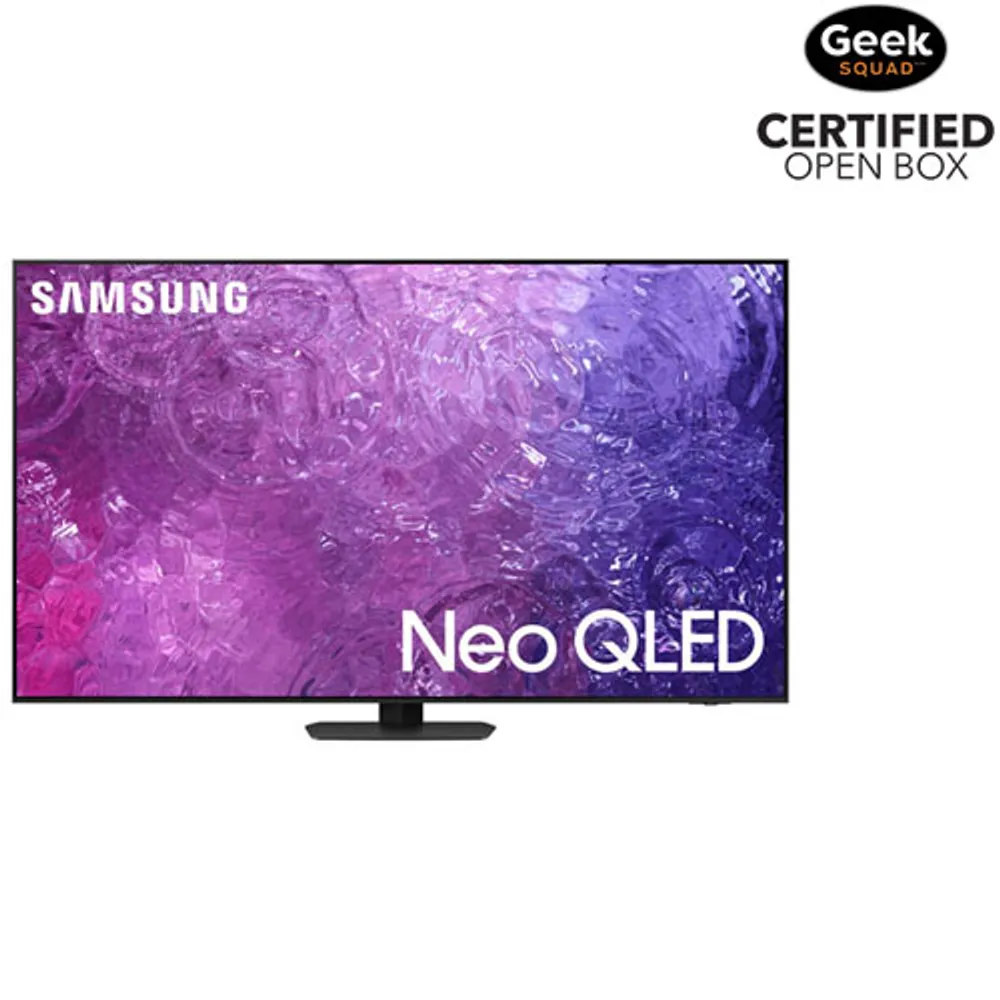 Boîte ouverte - Téléviseur intelligent Tizen HDR Neo QLED UHD 4K de 65 po de Samsung (QN65QN90CAFXZC) - 2023 - Noir titane