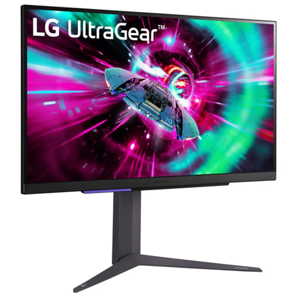 Moniteur jeu G-Sync ACL IPS GTG 1 ms UHD 144 Hz 27 po UltraGear de LG (27GR93U-B) - Noir