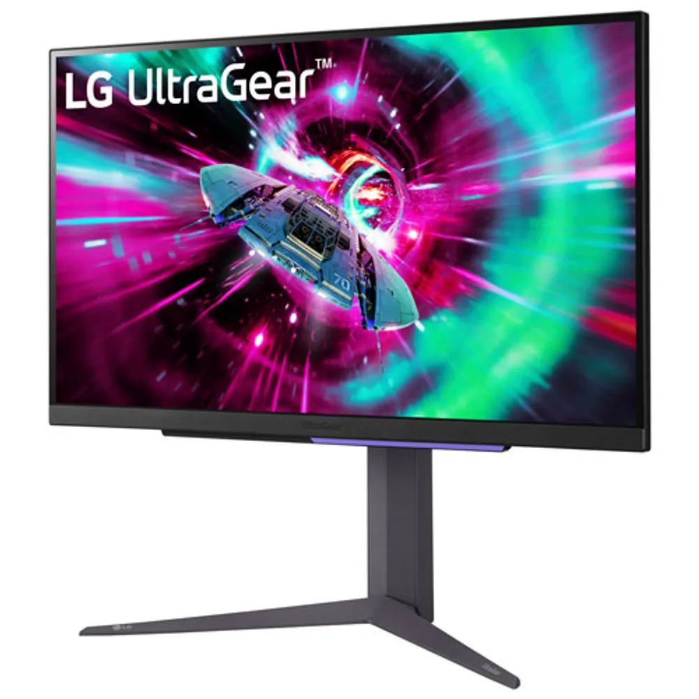 Moniteur jeu G-Sync ACL IPS GTG 1 ms UHD 144 Hz 27 po UltraGear de LG (27GR93U-B) - Noir