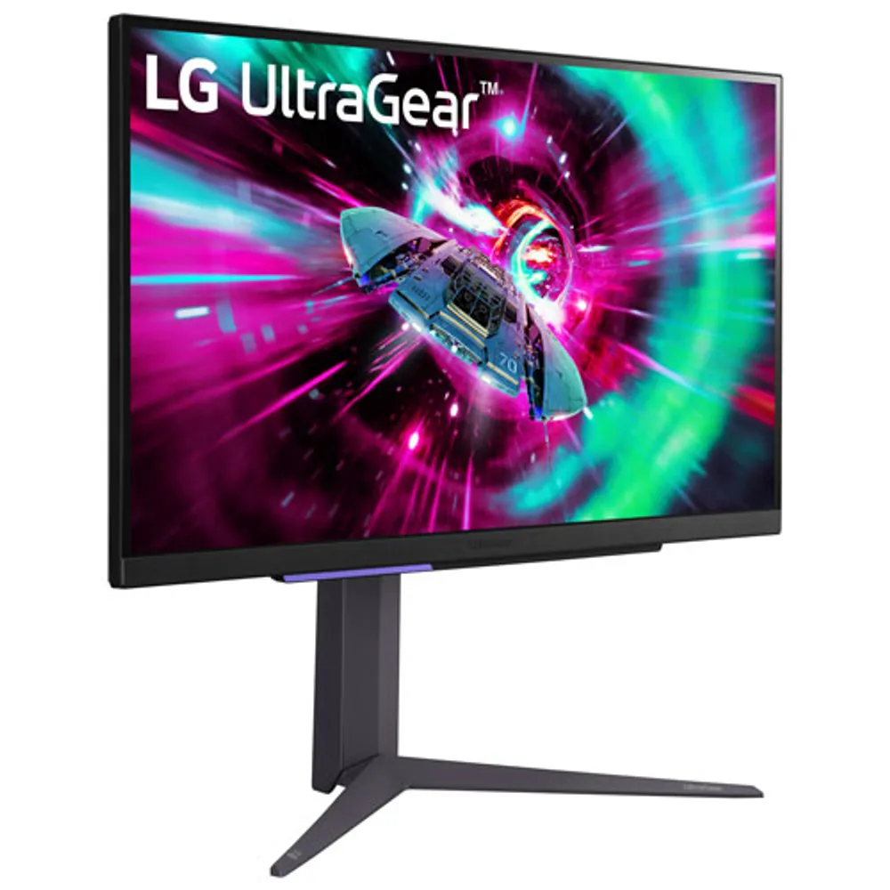 LG UltraGear 27" UHD 144Hz 1ms GTG IPS LCD G-Sync Gaming Monitor (27GR93U-B) - Black